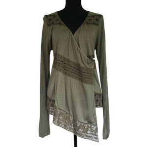 🆕 Tiny Anthropologie Asymmetrical Long Sleeve Top
